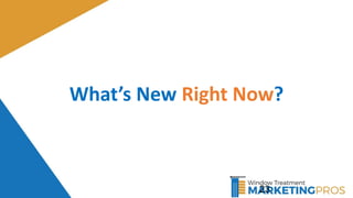 What’s New Right Now?
23
 