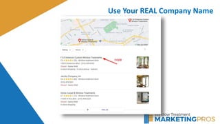 37
Use Your REAL Company Name
 