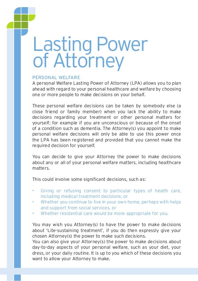 Lasting Power of Attorney