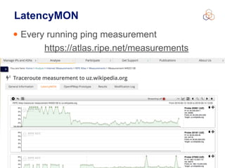 Christian Teuschel | iWeek ZA | September 2016 30
LatencyMON
• Every running ping measurement
https://atlas.ripe.net/measurements
 