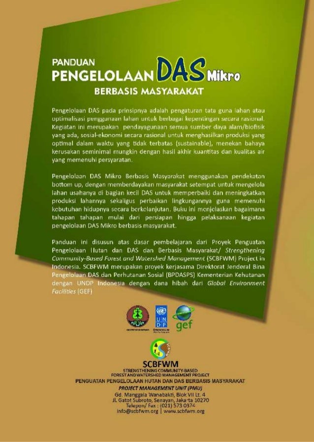Panduan Pengelolaan Das Mikro Berbasis Masyarakat