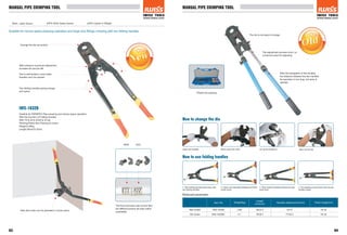 Iwiss Pipe Tools 2015 - Crimping Tools - Pipe Expander - HAVC Tools