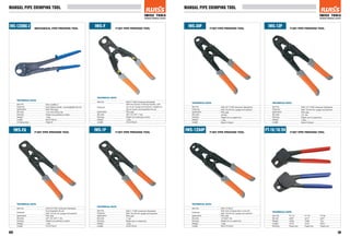 Iwiss Pipe Tools 2015 - Crimping Tools - Pipe Expander - HAVC Tools