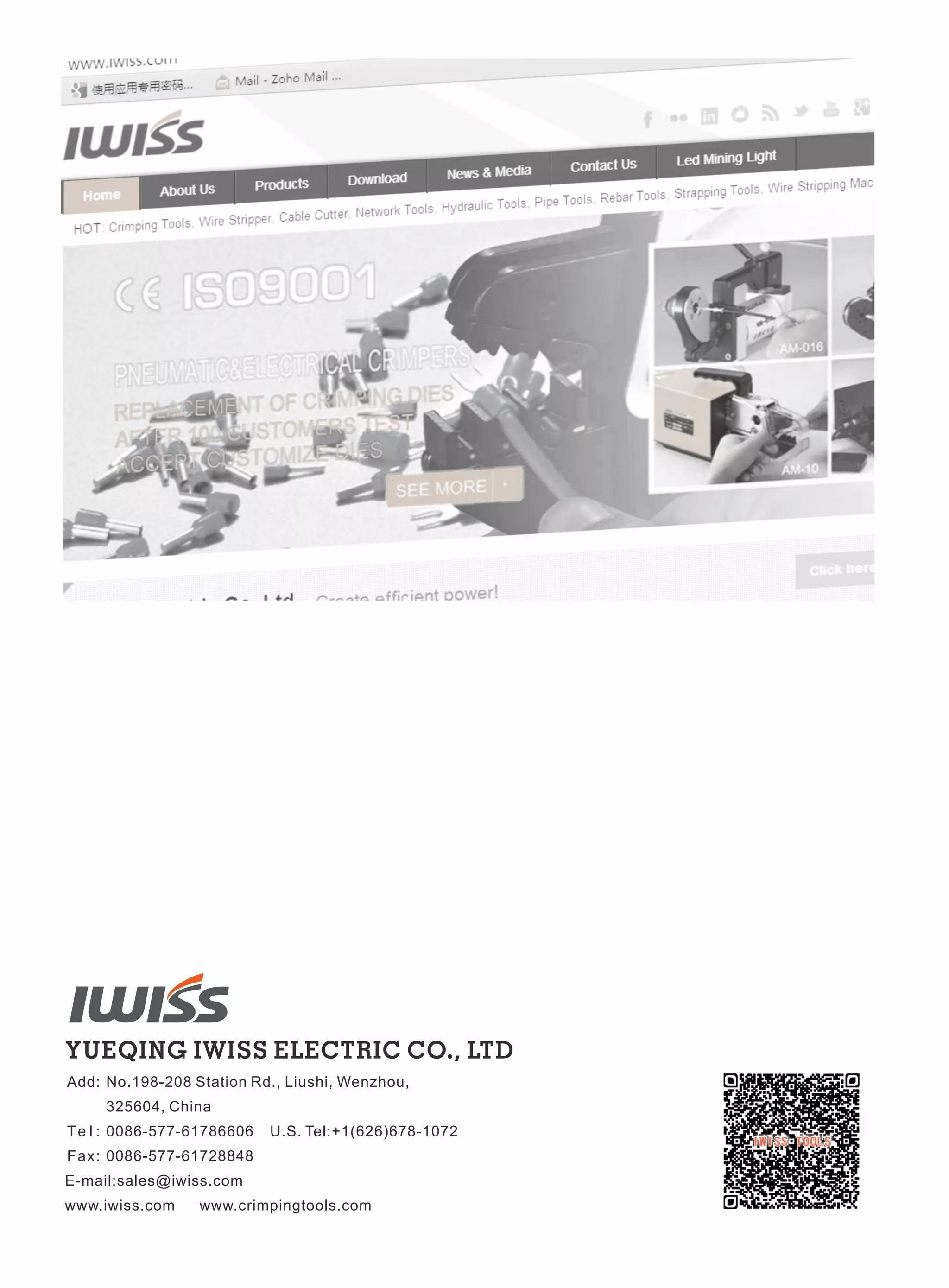 Iwiss Tools Catalogue Solar Tools,Heavy Duty Connector Tools, Network