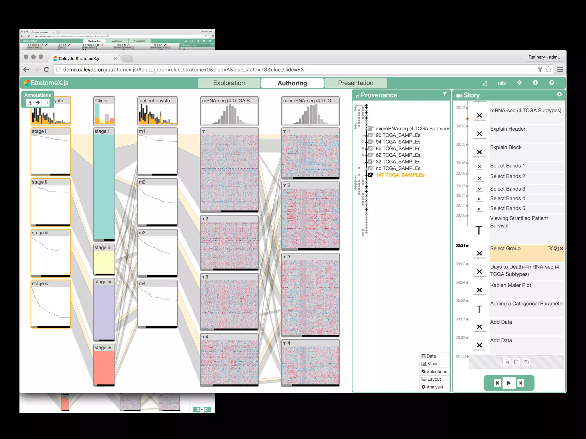 Exploration
Authoring
Presentation
 