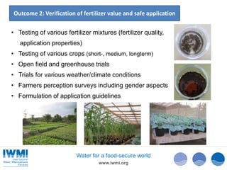 IWMI Resources Recovery and Reuse - From research to uptake