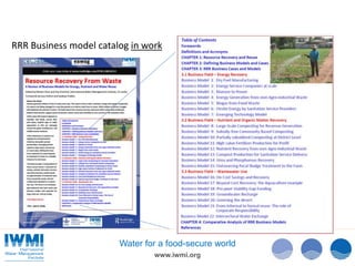 IWMI Resources Recovery and Reuse - From research to uptake