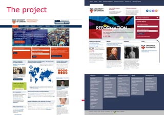 The project
 