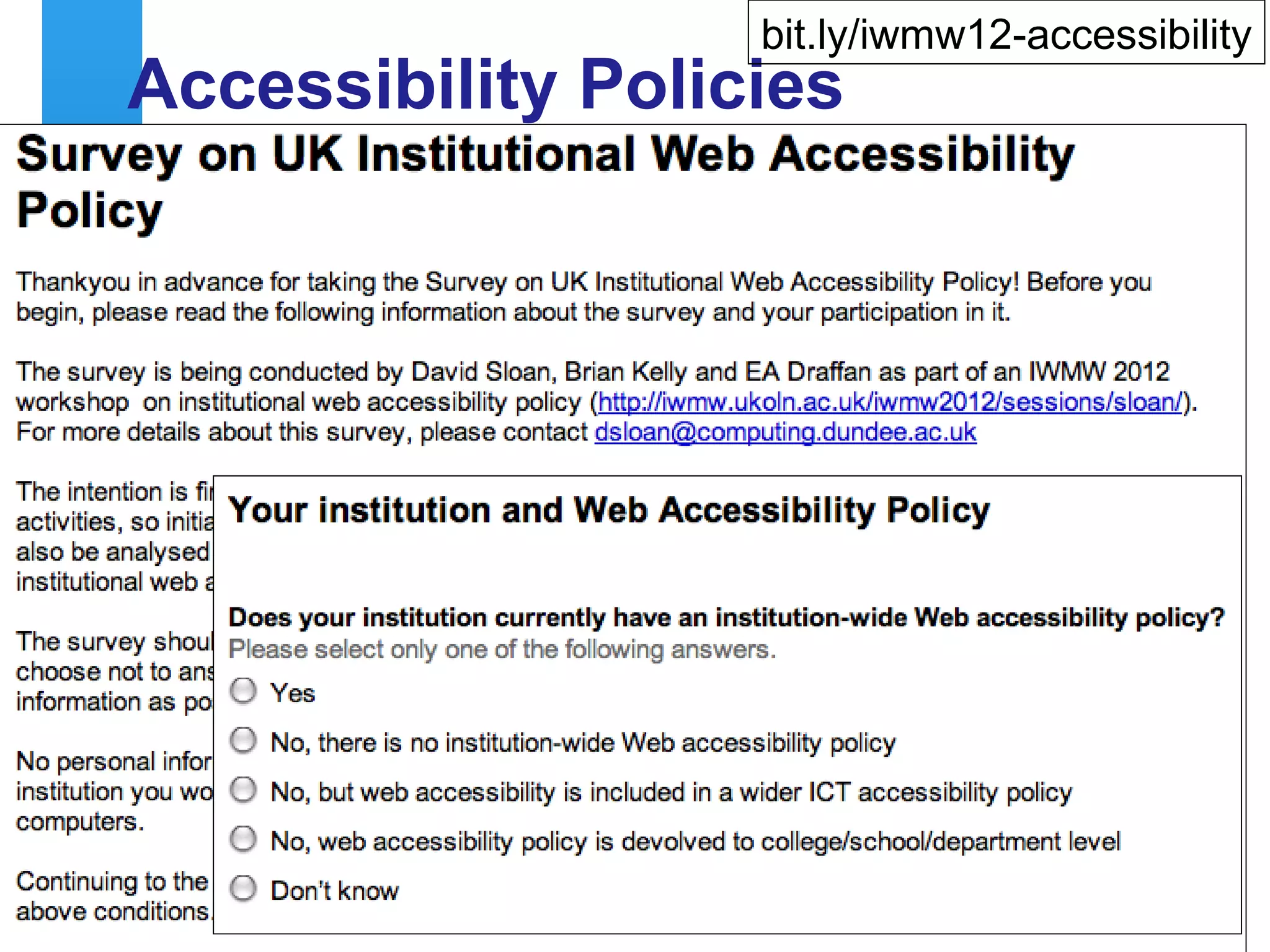 DevCSI for Institutional
               Web teams?




     A centre of expertise in digital information management   www.ukoln.ac.uk
19
 