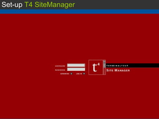 Set-up  T4 SiteManager 