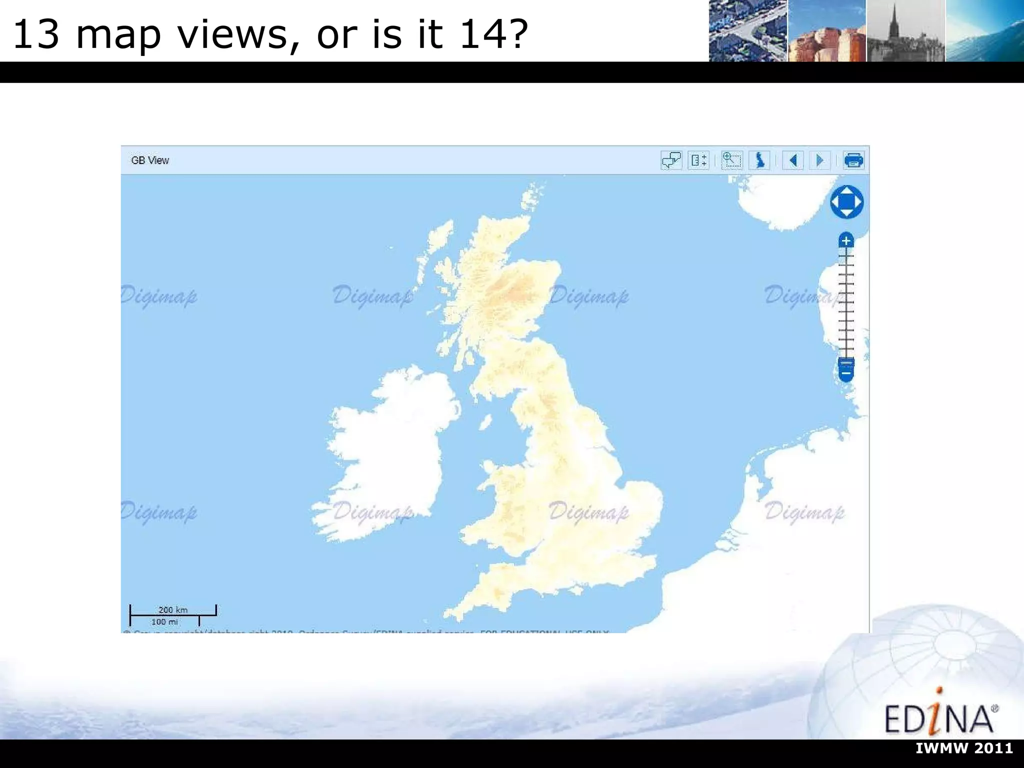 13 map views, or is it 14? IWMW 2011 