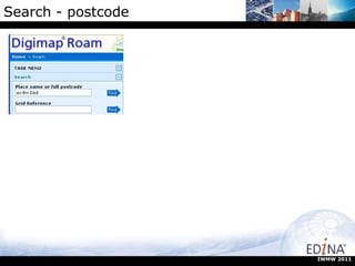Search - postcode IWMW 2011 