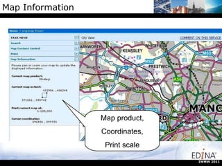 Map Information Map product, Coordinates, Print scale IWMW 2011 