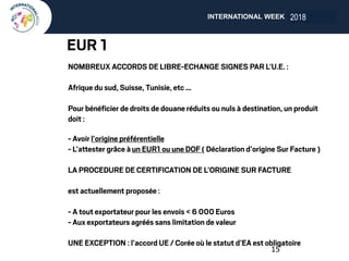 INTERNATIONAL WEEK ANGERS 2018
15
2018
 