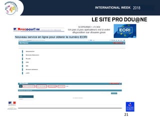 INTERNATIONAL WEEK ANGERS 2018
21
2018
 