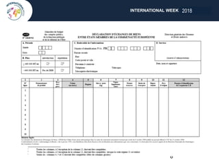 INTERNATIONAL WEEK ANGERS 2018
6
2018
 