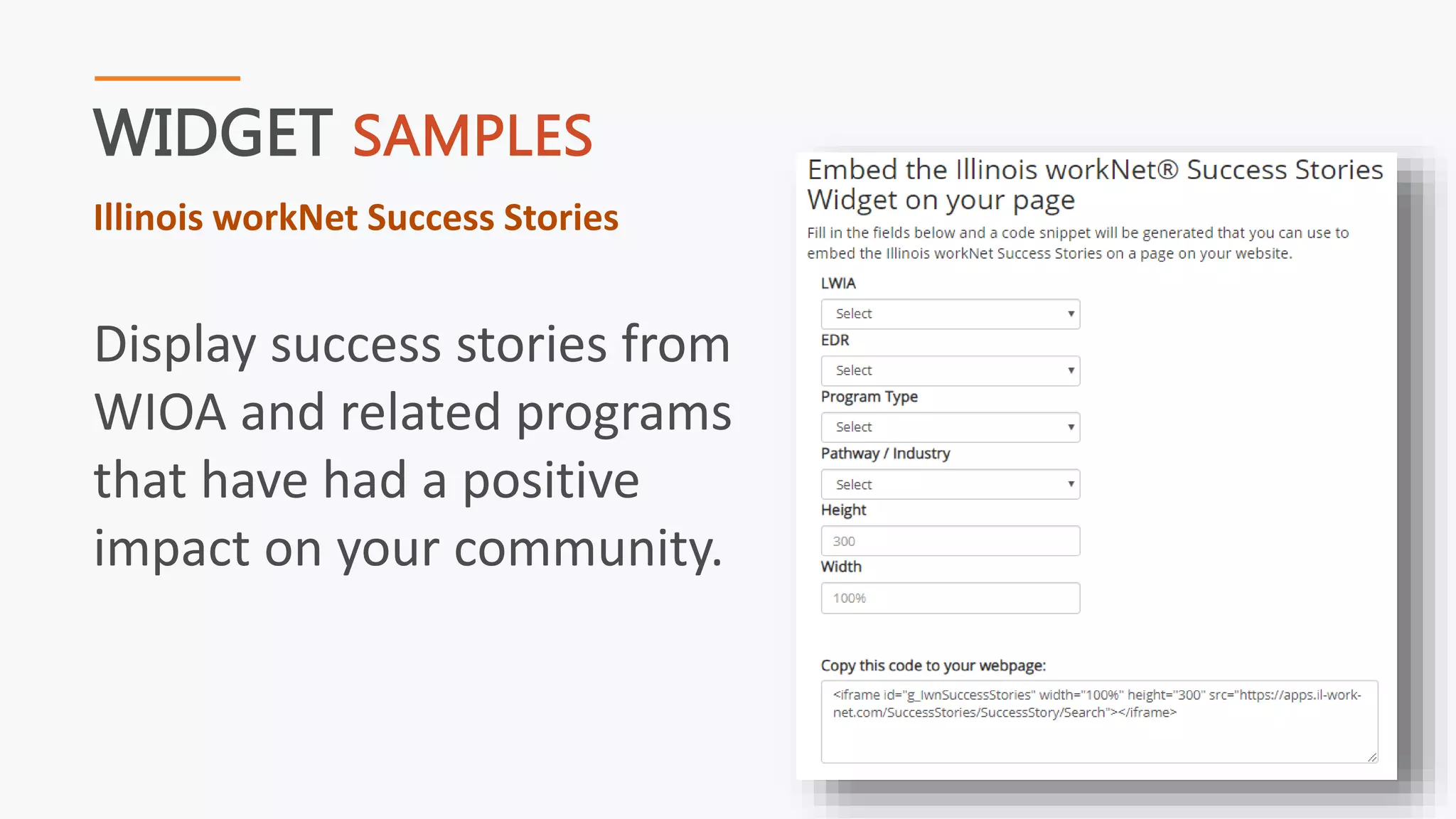 Illinois workNet Widget | PPTX