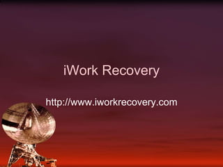 iWork Recovery http://www.iworkrecovery.com 