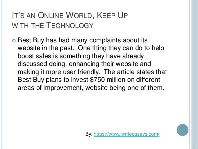 Best buy case study essays