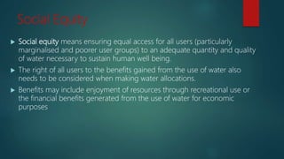 Integrated Water Resources  Management (IWRM)