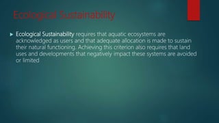 Integrated Water Resources  Management (IWRM)