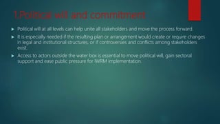Integrated Water Resources  Management (IWRM)