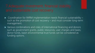 Integrated Water Resources  Management (IWRM)