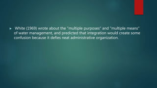 Integrated Water Resources  Management (IWRM)