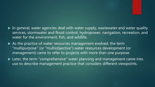 Integrated Water Resources  Management (IWRM)