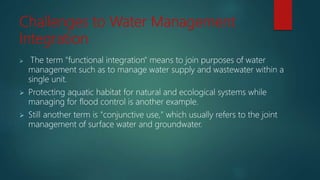 Integrated Water Resources  Management (IWRM)