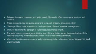 Integrated Water Resources  Management (IWRM)