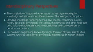 Integrated Water Resources  Management (IWRM)
