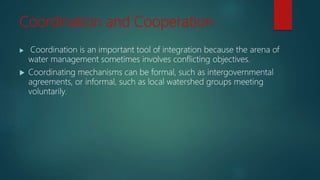 Integrated Water Resources  Management (IWRM)