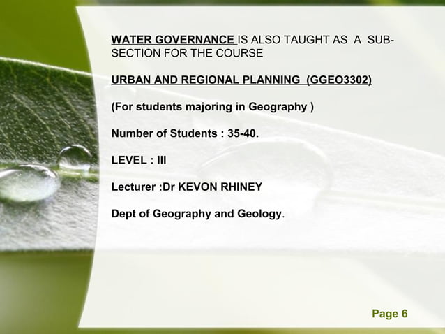 Iwrm in university education | PPT