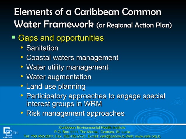 IWRM Planning | PPT