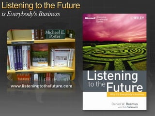 is Everybody's Business




   www.listeningtothefuture.com
 