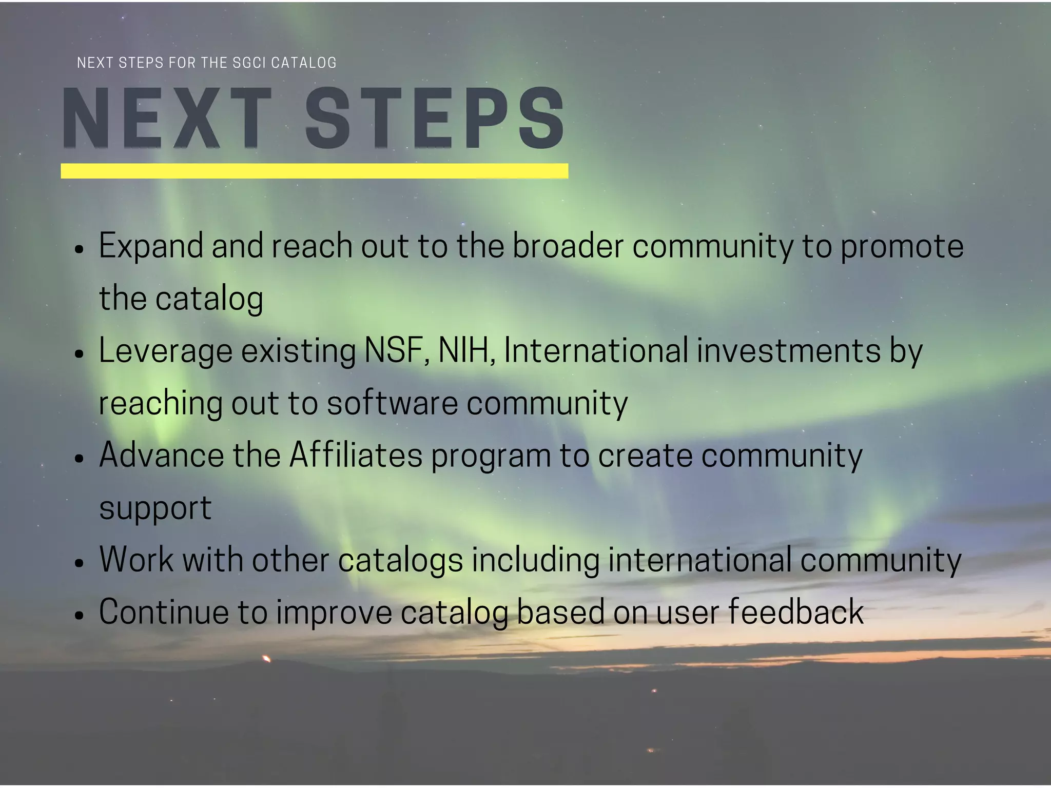 SGCI Catalog Presentation at IWSG2018 PDF Technology & Computing