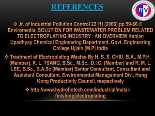 Effluent treatment schematics for electroplating industries | PPTX
