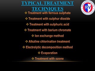 Effluent treatment schematics for electroplating industries | PPTX
