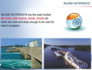 inland waterways in india | PPTX