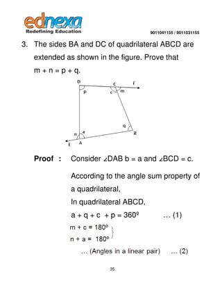 9011041155 / 9011031155

3. The sides BA and DC of quadrilateral ABCD are
extended as shown in the figure. Prove that
m + ...