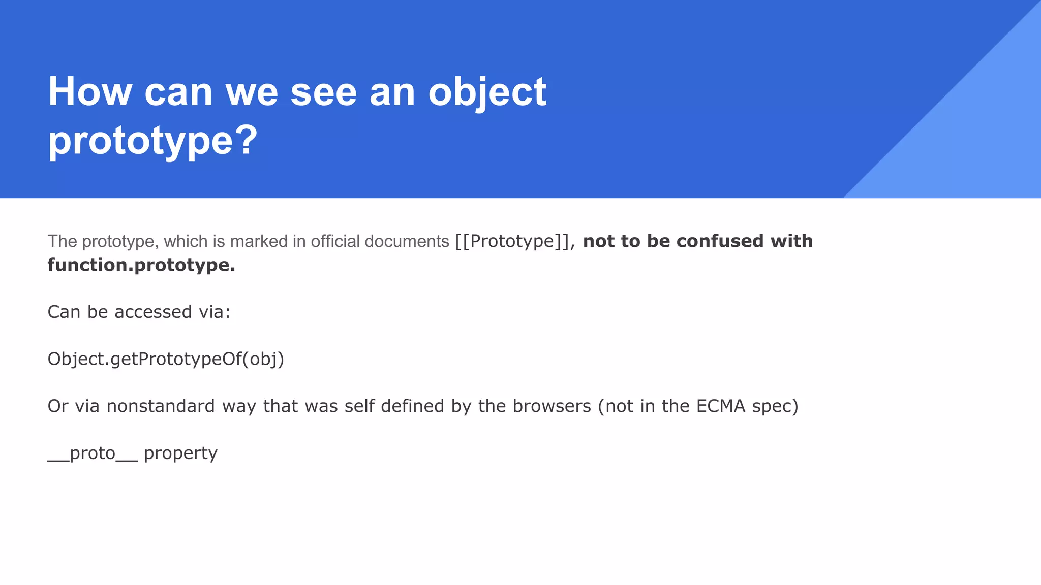 Js: master prototypes | PPT