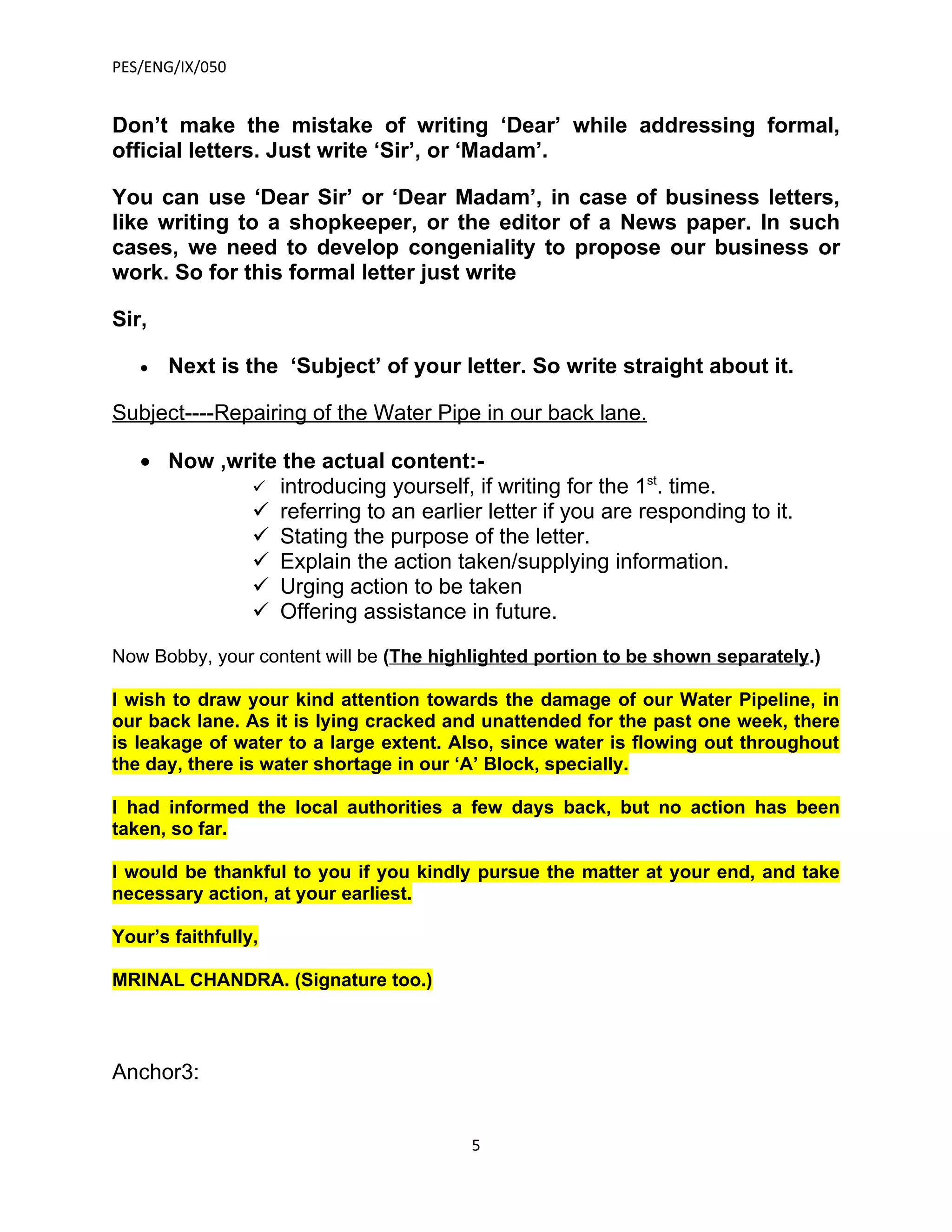 Ix application and letter writing 2_beta | DOC