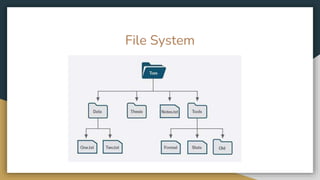 File System
 