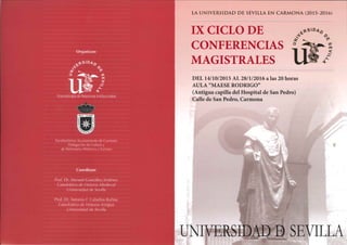 IX Ciclo de Conferencias Magistrales de Carmona 