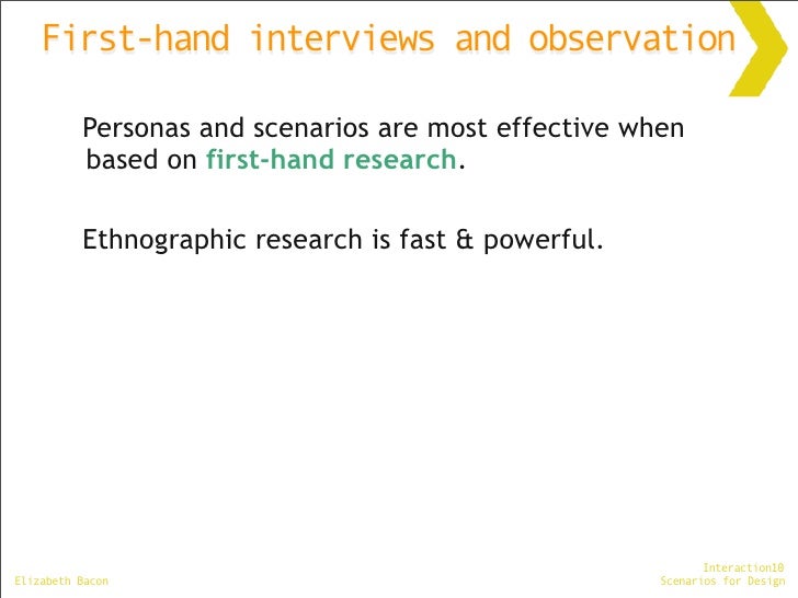 scenarios for interviews