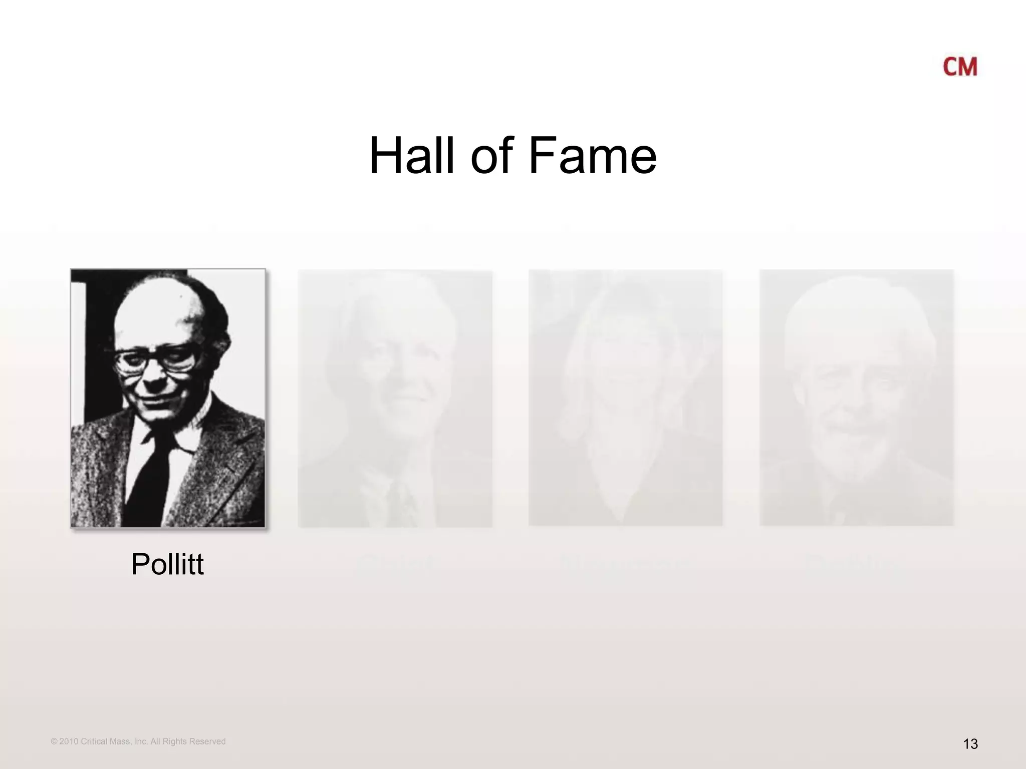 Hall of FamePollittChiatNewmanDoblin