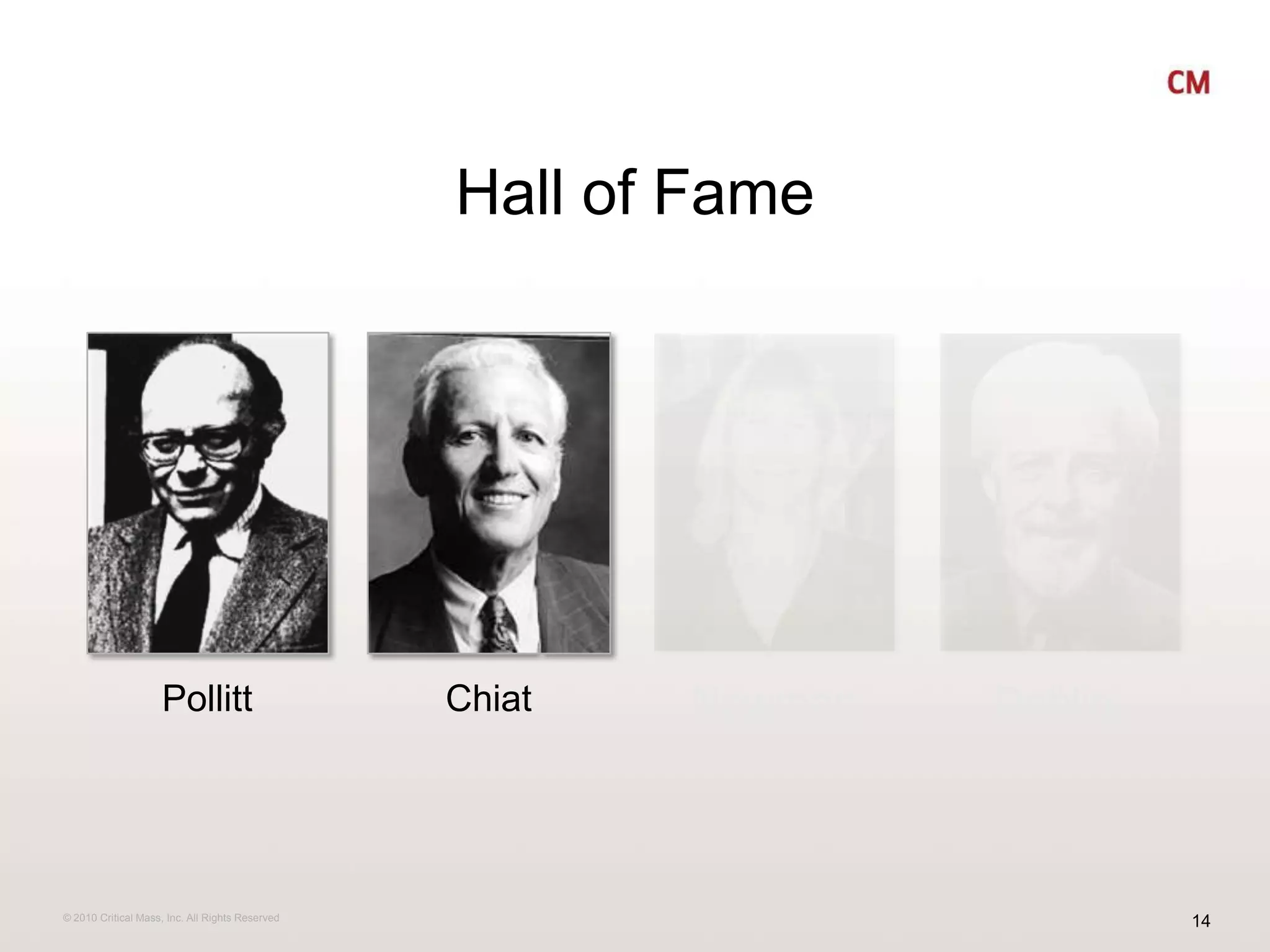 Hall of FamePollittChiatNewmanDoblin