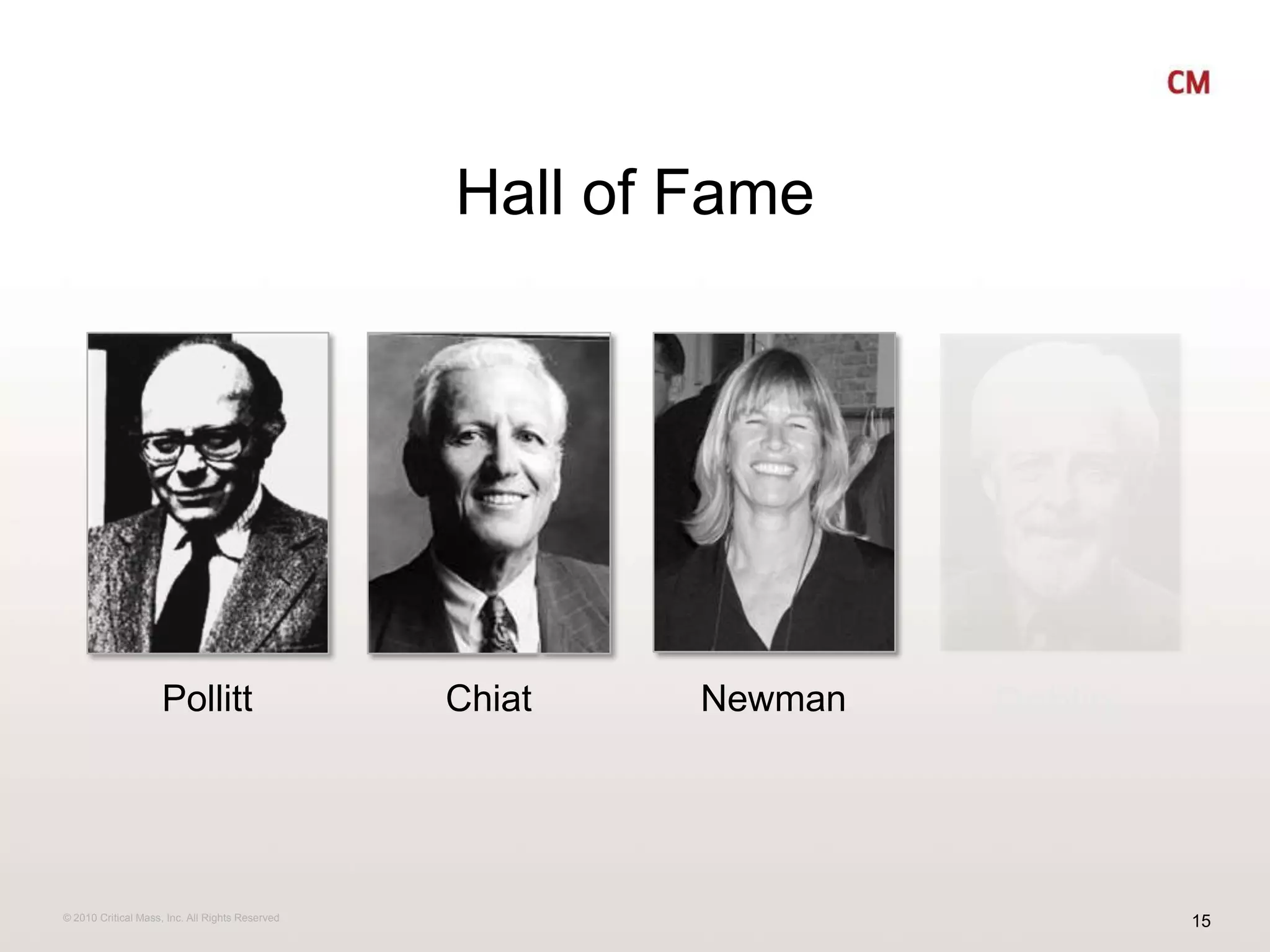 Hall of FamePollittChiatNewmanDoblin