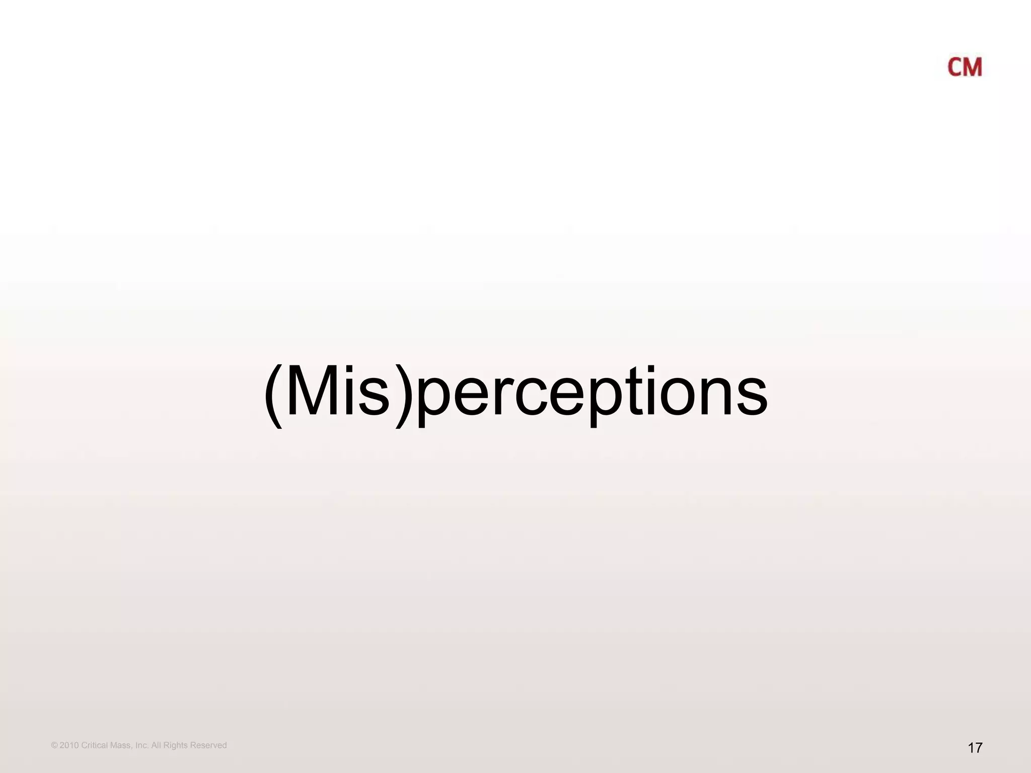 (Mis)perceptions